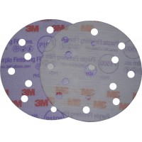 3M 51053 Супертонкий Абразивный Полировальный Диск Hookit 260L, діам. 150 мм, P1500, конфіг. LD861A